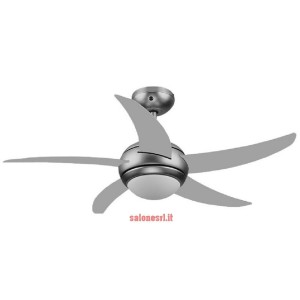 VENTILATORE SOFFITTO SILVER C / TELECOMANDO + LUCE