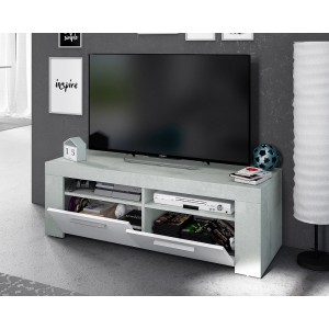 KIT MOBILE TV AMBIT 42X120X40H BIANCO / CEMENTO