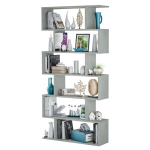 KIT LIBRERIA ATHENA DESIGN  CM 80X25X192H  CEMENTO