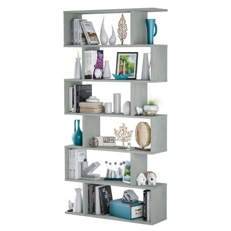 KIT LIBRERIA ATHENA DESIGN  CM 80X25X192H  CEMENTO