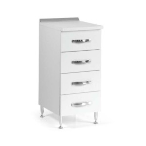 Mobile cucina Cassettiera Base 4 CASSETTI 40X50X85H BIANCO