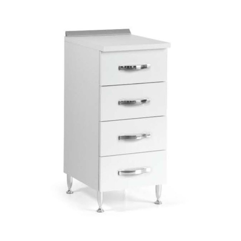 Mobile cucina Cassettiera Base 4 CASSETTI 40X50X85H BIANCO Mobile cucina Cassettiera Base 4 CASSETTI 40X50X85H BIANCO