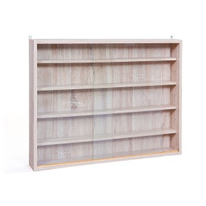 KIT VETRINA VETRINETTA CM.80X9,5X60 ROVERE