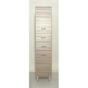 KIT COLONNA BAGNO FRANCESCA 2 ANTE + 2 CASSETTI Cm 33X33X160H FINITURA OLMO