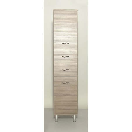 KIT COLONNA BAGNO FRANCESCA 2 ANTE + 2 CASSETTI Cm 33X33X160H FINITURA OLMO