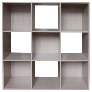 MOBILE LIBRERIA MOD.CUBO 9 FRASSINO CM.91X30X91H