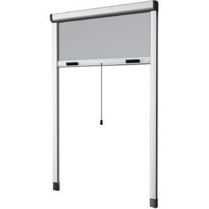 ZANZARIERA VERTICALE RIDUCIBILE 140X170 A RULLO CON FRIZIONE BIANCA MADE IN ITALY