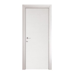 PORTA A BATTENTI DA INTERNO CON SERRATURA MOD.MICROTEC BIANCO FRASSINATO CM.210x70 REVERSIBILE
