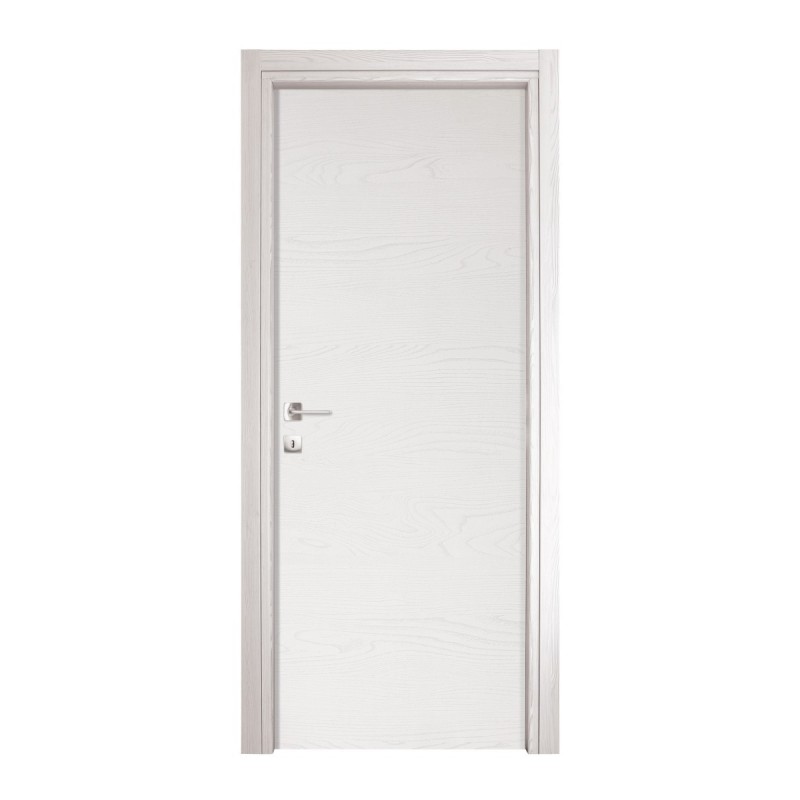 PORTA A BATTENTI DA INTERNO CON SERRATURA MOD.MICROTEC BIANCO FRASSINATO CM.210x70 REVERSIBILE PORTA A BATTENTI DA INTERNO CON SERRATURA MOD.MICROTEC BIANCO FRASSINATO CM.210x70 REVERSIBILE