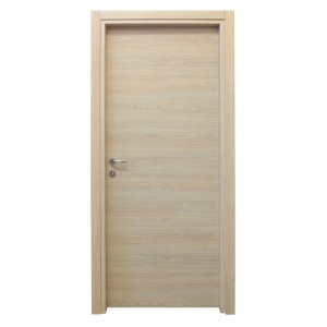 PORTA A BATTENTI  DA INTERNO CON SERRATURA MOD.MICROTEC ROVERE CHIARO CM.210x70 REVERSIBILE