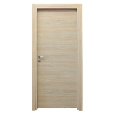 PORTA A BATTENTI  DA INTERNO CON SERRATURA MOD.MICROTEC ROVERE CHIARO CM.210x70 REVERSIBILE