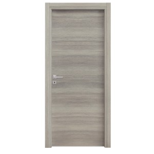 PORTA A BATTENTI DA INTERNO MOD.MICROTEC ROVERE GRIGIO CM.210x70 REVERSIBILE