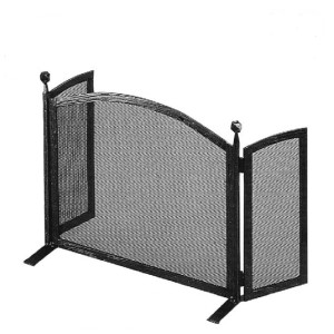 PARASCINTILLE CAMINO IN FERRO BATTUTO ANTICATO H.44X85