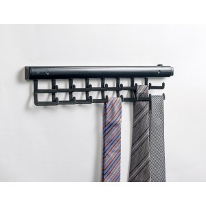 PORTACRAVATTE 16 GANCI IN PLASTICA MM.375X3,5X80H