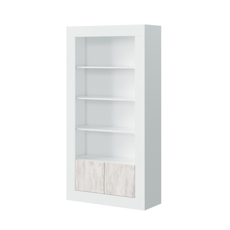 KIT LIBRERIA MOBILE BALTIK 2 ANTE + 4 RIPIANI CM.94X35X181H FINITURA BIANCO KIT LIBRERIA MOBILE BALTIK 2 ANTE + 4 RIPIANI CM.94X35X181H FINITURA BIANCO