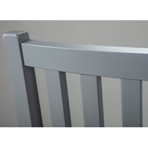 SET 2 SEDIE DA PRANZO LUZERNA 42x47x95H STRUTTURA IN FAGGIO PINO MASSELLO E SEDUTA IMBOTTITA COLORE GRIGIO