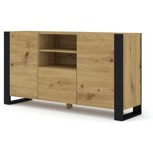 Mobile Credenza Cm 158 x 40 x 84H Mondi colore Rovere Rustico