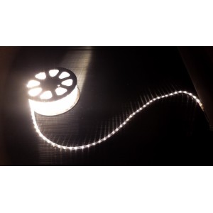 TUBO LED LUMINOSO 50 MT PER ESTERNO BIANCO CALDO CON KIT LUCI NATALE ADDOBBI NATALIZI PRESEPE