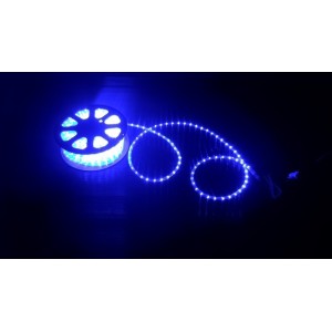 TUBO LED LUMINOSO 50 MT PER ESTERNO BLEU BLU CON KIT LUCI NATALE ADDOBBI NATALIZI PRESEPE