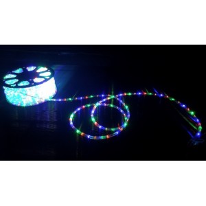 TUBO LED LUMINOSO 50 MT PER ESTERNO MULTICOLOR CON KIT LUCI NATALE ADDOBBI NATALIZI PRESEPE