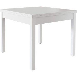 MOBILE KIT TAVOLO CM.90X90/180"LIBRO"BIANCO FRASSINATO