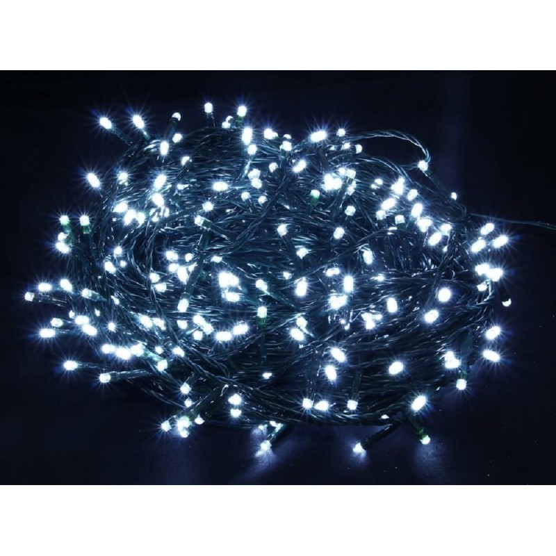 CATENA LUMINOSA NATALE 50MT 1.000 LED STRINGA IP44 BIANCO FREDDO CATENA LUMINOSA NATALE 50MT 1.000 LED STRINGA IP44 BIANCO FREDDO