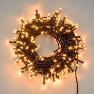 CATENA LUMINOSA NATALE 50MT 1.000 LED STRINGA IP44 BIANCO CALDO