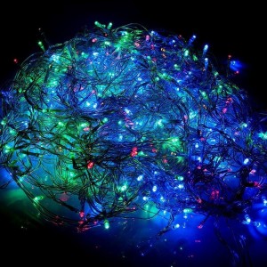 CATENA LUMINOSA NATALE 50MT 1.000 LED STRINGA IP44 MULTICOLOR