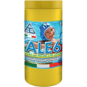 CLORO 6 FUNZIONI PER PISCINA PASTIGLIE GR. 20 KG 1 ALE6