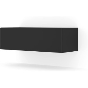 MOBILE TV PORTA TV STAND TV SOGGIORNO BINGO 100x40x30cm NERO OPACO