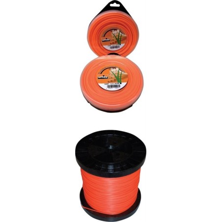 FILO NYLON QUADRO PROFESSIONAL MM.4,0 DA 100 MT.PER DECESPUGLIATORE IN BOBINA
