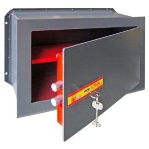 Utilia Security CASSAFORTE DA MURO Chiusura con chiave mm. 260x150x180 h