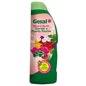 GESAL CONCIME GERANI E PIANTE FIORITE LIQUIDO ML.1000 CONF.12 PEZZI