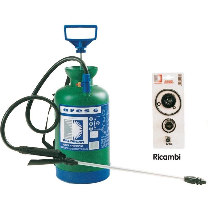 POMPA A PRESSIONE IN PLASTICA DAL DEGAN ARES 6 LT PER DISERBANTE POMPA A PRESSIONE IN PLASTICA DAL DEGAN ARES 6 LT PER DISERBANTE