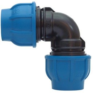 RACCORDO GOMITO A 90 GRADI PN16 MM.25X25 CONF.10 PZ. PER TUBO IRRIGAZIONE INTERRATA