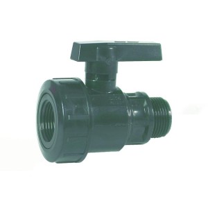 VALVOLA A SFERA MASCHIO FEMMINA DA 1" CONF.6 PZ.PER TUBO IRRIGAZIONE INTERRATA