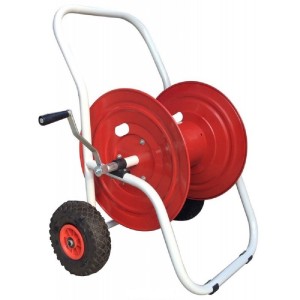 CARRELLO PORTATUBO AVVOLGITUBO ACCIAIO ZINCATO 50MT TUBO DA MM.25 IRRIGAZIONE