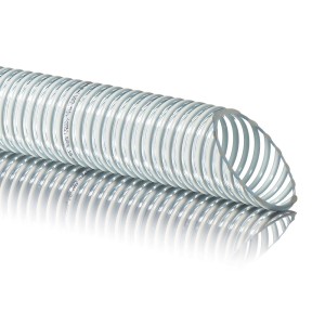 TUBO SPIRALATO SPIRALE ATOSSICO ALIMENTARE PVC 100x25MT