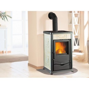 STUFA A LEGNA KW 8 ROSSELLA PLUS LIBERTY PERGAMENA 229 m3 NORDICA