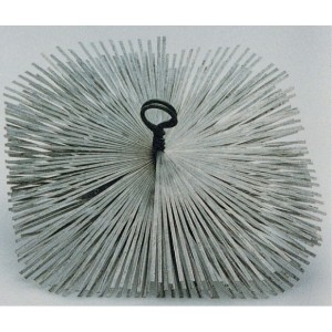 SCOVOLO ACCIAIO QUADRO CM.20 PER PULIZIA CANNA FUMARIA