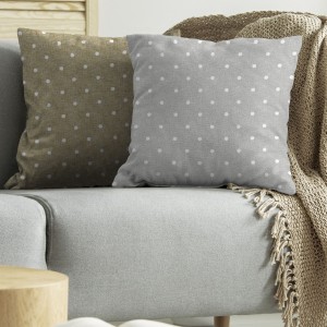 CUSCINO TULIPANO CM.57X57 POIS TORTORA 1808 4PZ