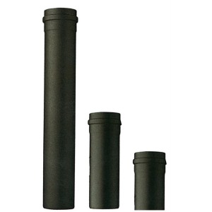 SAVE TUBO PER STUFA A PELLET PORCELLANATO D.8X50 NERO OPACO MM.1,2 SENZA GUARNIZIONE