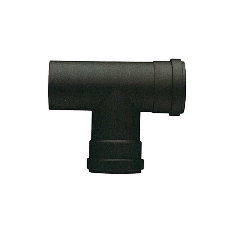 SAVE RACCORDO A T PER TUBO STUFA A PELLET PORCELLANATO NERO OPACO MM.1,2 D.12 FEMMINA-FEMMINA S/GUARNIZIONE SAVE RACCORDO A T PER TUBO STUFA A PELLET PORCELLANATO NERO OPACO MM.1,2 D.12 FEMMINA-FEMMINA S/GUARNIZIONE
