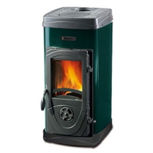 STUFA A LEGNA SUPER MAX VERDE NORDICA EXTRAFLAME