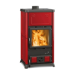 STUFA A LEGNA FEDORA 9,6kw BORDEAUX NORDICA EXTRAFLAME RISCALDAMENTO CASA