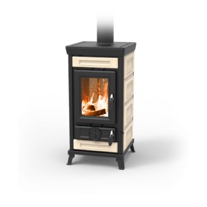STUFA A LEGNA THERMOROSSI MOD. ILARIA BEIGE - 13,1 kW - 250 MC