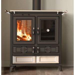 CUCINA A LEGNA THERMOROSSI VIOLETTA BEIGE - 8,0 kW - 180 MC