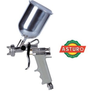AEROGRAFO ASTURO MOD.E70 - LT.0,500 SUPERIORE - UGELLO 1,5-1,8 PER COMPRESSORE