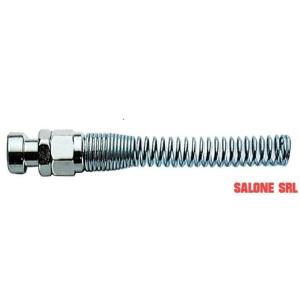 RACCORDO ATTACCO A BAIONETTA CON SPIRALE MM.8X10 PER ARIA COMPRESSA