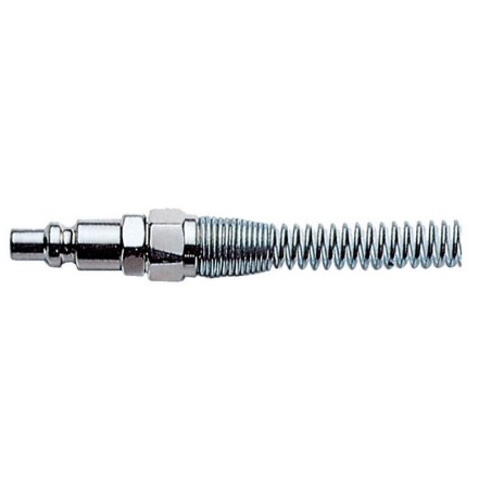 RACCORDO INNESTO PER RUBINETTO RAPIDO CON SPIRALE MM.6X8 PER ARIA COMPRESSA